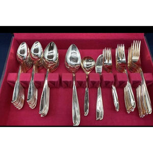 Unisex Ekco Gold Stainless Steel Flatware Set